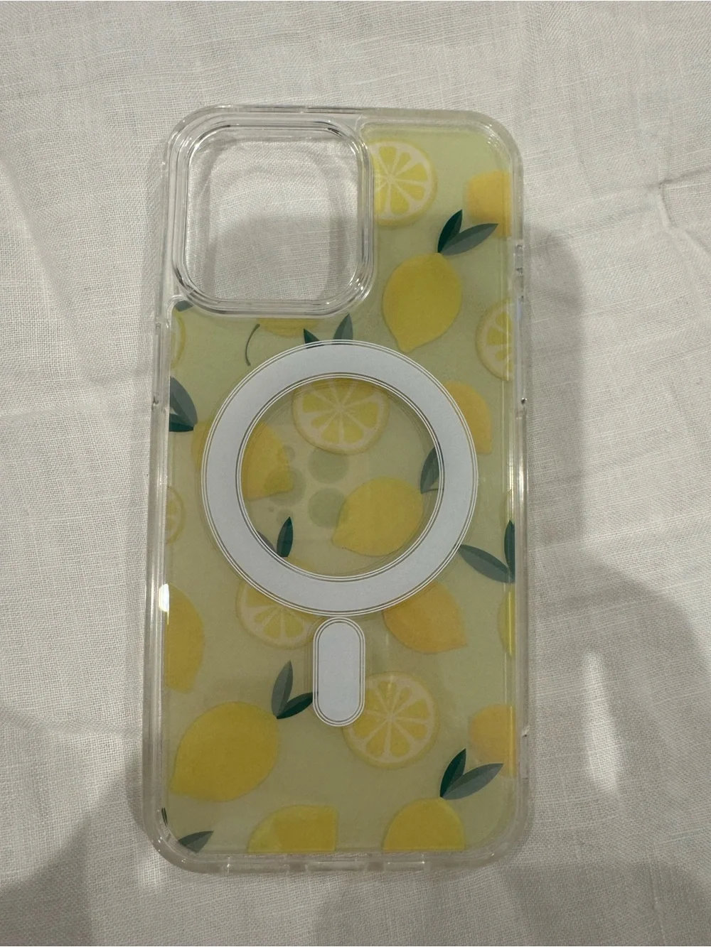 kate spade Lemon Print MagSafe iPhone Case in Yellow and Green